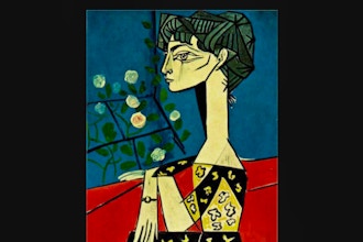Online Acrylic Painting: Picasso's Jacqueline w/ Flower